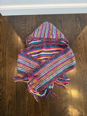 lululemon athletica Multicolor Striped Knit Hooded Scarf
